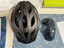 洛克兄弟（ROCKBROS） 骑行头盔带风镜一体男女山地车公路车安全帽眼镜骑行装备 透气款-钛色（灰色镜片+帽檐） L码（58-62cm） 实拍图