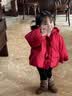 班喜迪女童羽绒服冬装2026新款女宝宝洋气衣服婴幼儿外套儿童冬季小童装 红色 110 充绒量：84g 实拍图