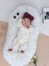 爱宝适婴儿连体衣秋冬宝宝哈衣新生儿衣服加厚外出服小兔+石榴66码T218 实拍图