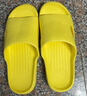 品爱质舒凉拖鞋EVA拖鞋防滑室内居家软底花瓣一字拖澡堂浴室棉拖鞋 【D11款】光面-黄 40-41 实拍图