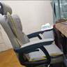 科幻猩电竞椅电脑游戏椅舒服久坐家用椅子办公椅可躺可升降椅座椅躺椅 超纤皮-灰色+头枕+脚踏+海绵坐垫-钢制脚 滑轨扶手 实拍图