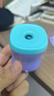 得力（deli）棘轮结构卷笔刀 旋转削笔刀学生幼儿园便携型转笔旋笔刀削笔刀手动铅笔刀儿童开学文具生日礼物紫 实拍图