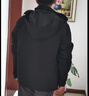红蜻蜓（RED DRAGONFLY）夹克男商务休闲时尚简约百搭宽松舒适连帽上衣外套 黑色B 4XL 实拍图