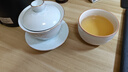 大号草木灰陶瓷主人杯单杯羊脂玉白瓷茶具青花品茗杯家用茶杯定制 草木灰-素色【主人杯】150ml1只 实拍图