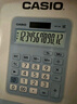 卡西欧（CASIO）MX-12B小学生计算器四年级五年级六年级学生专用无语音小型款可爱计算机器太阳能双电源蓝色 实拍图