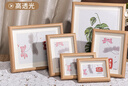 世纪开元 10英寸木质框摆台婚纱照洗照片冲印加框挂墙情侣照片墙全家福组合画框摆件定制加相片打印 胡桃木色 实拍图