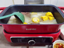 苏泊尔（SUPOR）电蒸锅 电煮锅 电火锅 家用多功能烤鱼烤肉锅 多用途分体不粘料理锅 蒸煮炖涮电热锅H3423FK863A 实拍图