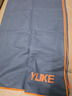 羽克（Yuke）速干吸水浴袍男快干便携运动毛巾海边用品游泳浴巾带扣温泉沙滩巾 【纯色】蓝灰色（160*80cm） 收藏加购优先发货 实拍图
