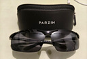 帕森（PARZIN）偏光太阳镜型男眼镜经典蛤蟆镜安全驾驶墨镜PZ8131A黑框黑灰片 实拍图
