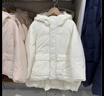 优衣库童装男童女童高性能复合连帽外套/保暖厚衣服473309 01 乳白色 150 实拍图