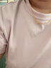 优衣库合作款女装大师T圆领T恤短袖正肩素色白T474404 11 粉红色 3XL /175/108C 实拍图