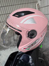 踏燕电动摩托车头盔男女士3C认证安全帽四季款电瓶车机车成人冬季头盔 K6粉色 实拍图