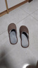 回力日系柔软情侣棉拖秋冬家居室内保暖棉鞋男款HL0006咖啡42-43码 实拍图