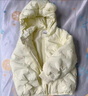 巴拉巴拉宝宝羽绒服男童童装婴儿秋冬女童外套轻薄舒适时尚萌趣潮 奶油白-小熊压胶-白鸭绒 80 （充绒量26g） 实拍图