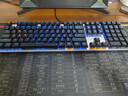 达尔优（dareu）EK815机械合金版 机械键盘 有线键盘 游戏键盘 108键 单光 多键无冲 吃鸡键盘 黑银黑轴 实拍图