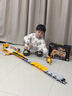 奥智嘉儿童玩具3-6岁早教工程车轨道车变形弹射卡车合金车男孩生日礼物 实拍图