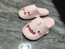 明星同款 高颜值2代萌鲨鱼厚底增高拖鞋防滑户外多巴胺拖鞋女士 粉色 40-41 实拍图
