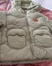 巴拉巴拉童装儿童羽绒服男童女童冬装厚款连帽外套立体造型可爱萌 豆沙绿40044（白鸭绒） 90 cm（充绒量61g） 实拍图
