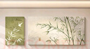 好久不见客厅装饰画竹子无边框沙发背景墙挂画简约奶油风壁画竹报平安 实拍图
