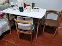 飞旺藤达餐桌家用桌椅组合现代小户型客厅公寓简约饭桌商用快餐出租长方形 暖白色【送货上门】现货速发 100cm 60*75【一桌4椅】 实拍图
