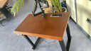 木藝生高端实木电动升降桌书桌电脑桌台式电竞办公桌子四立柱升降工作台 隐藏插排3cm胡桃色-4立柱双电机 100*60【免费送装】 实拍图