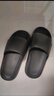 稻草人拖鞋男士居家用洗澡防滑浴室内户外穿情侣厚底静音女凉拖 黑40-41 实拍图