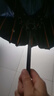 暖心话全自动雨伞折叠大号男女双人晴雨两用防紫外黑胶防晒遮阳伞太阳伞 96骨全自动伞-藏青色 实拍图