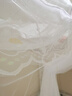 艾薇 蚊帐家用老式帐纱方顶蚊帐三开门  1.5m床 白影月荷【不配支架】 实拍图