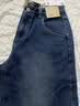 森马（Semir）牛仔裤女抓毛阔腿裤舒适港风冬季新款显腿长拖地裤ins潮 牛仔黄泥染80325 L 实拍图