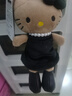 明星同款高校hellokitty黑皮平成辣妹长腿猫咪毛绒玩偶NIC包挂件 长腿黑裙KT挂件（15cm） 赵露思同款（爱心扣） 实拍图