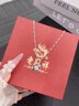老凤祥足银项链女士四叶草吊坠2025新款生日新年情人节礼物送女友老婆 爆款推荐*项链[本地仓/就近发货] 实拍图