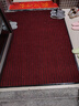 居拾忆 七条纹防滑垫吸水耐脏加厚酒店走廊过道地毯室外蹭泥地垫加厚边条地垫 暗红色七条纹120*150cm 实拍图