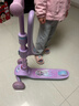 迪士尼（Disney）儿童滑板车3-6-12岁可坐二合一滑步车闪轮踏板车男女童玩具车艾莎 实拍图