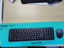 罗技（Logitech）MK251无线蓝牙键盘鼠标套装 办公商务笔记本电脑 数字键盘99键黑色键鼠套装（K251键盘+M196鼠标） 实拍图