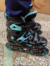 乐秀（ROADSHOW）轮滑鞋儿童专业全套装滑轮冰鞋直排轮滑旱冰鞋男女童RX1GT溜冰鞋 【锁轮款】黑蓝R8原厂套装 M (32-35适合4-7岁) 实拍图