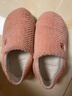 京东京造【温暖御寒】家居拖鞋包跟防滑室内包脚保暖棉拖鞋粉红色40-41 实拍图