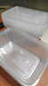 一次性餐盒圆形方形打包盒食品级快餐外卖摆摊水果便当汤粉盒加厚 750长方型带盖【10套】 实拍图
