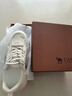 骆驼（CAMEL）老爹鞋女潮酷网布皮面拼接双系带厚底休闲鞋 L24S283079 米白 35 实拍图
