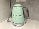 SMEG/斯麦格复古电热水壶KLF04烧水壶大容量家用不锈钢恒温养生壶泡茶热牛奶自动断电保温生日新年礼物 1.7L 淡绿色 实拍图