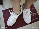 THOM WILLS【雷总同款】厚底小白鞋男增高真皮商务透气板鞋休闲皮鞋礼物 白色G935 (荔枝纹牛皮) 42 /8码 实拍图