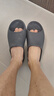 科柔（KENROLL）男女款专业防滑拖鞋浴室舒适脚感卧室休闲家居鞋 阔叶绿 42-43 (265mm) 实拍图