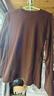 秋冬新款长袖t恤女修身显瘦打底衫内搭上衣高级感欧货 愚仁1045咖啡色 L 实拍图