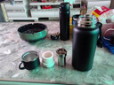 虎牌（TIGER）保温杯大容量男316不锈钢学生女2升大号焖泡茶水壶茶水分离水杯子 商务黑800ml 实拍图