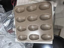 法焙客（FOR BAKE） 烘焙模具12连贝壳蛋糕烤盘金色不粘玛德琳模贝壳甜甜圈模 实拍图