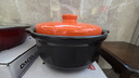 康舒砂锅家用炖锅煲汤陶瓷煲仔饭耐高温干烧不裂沙锅炖汤锅煲仔饭 黑橙（家用3-5人） 3300ml 实拍图