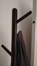 奔汉实木衣架落地衣帽架卧室家用挂衣架简易立式榉木挂衣杆室内挂包架 【榉木实木】胡桃色三腿-8挂钩 实拍图