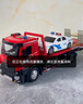 驰誉车玩 大号电动拖车玩具道路救援车合金仿真平板车运输车模型儿童玩具 实拍图