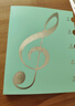 天色 莫兰迪乐谱夹A4/40页可书写资料册琴谱夹钢琴文件夹 吉他古筝谱夹子不反光 TS-1650 薄荷绿 实拍图