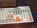 黑爵（AJAZZ）AK35IV3 有线热插拔客制化机械键盘 Gasket结构 PBT键帽 5层填充PC开槽定位板 白光 灰米橙 海盐轴 实拍图