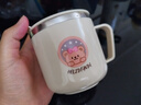 沃德百惠（WORTHBUY）儿童水杯316不锈钢防摔吸管杯敞口刻度喝水杯牛奶杯宝宝学饮杯子 316吸管杯-丽蒂熊1个270ml 实拍图